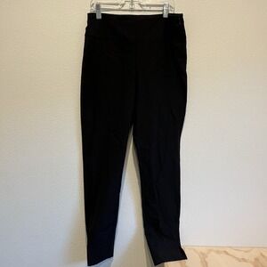 Black Slim Hiking Ankle Pant Black Wmns Size 6 Pilling Athleisure Athleta Zipper